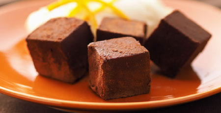 チョコわらびとオレンジのちょこっと大人のハーモニー